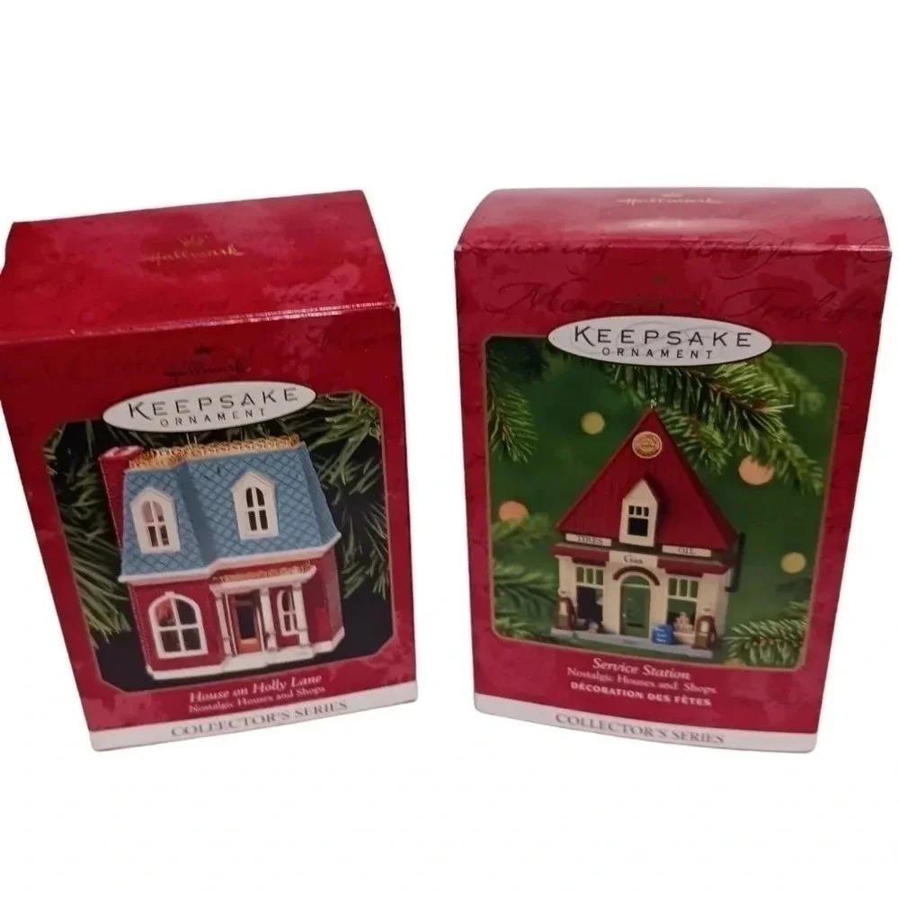 Hallmark keepsake set of 2 ornaments series 1999-2001
